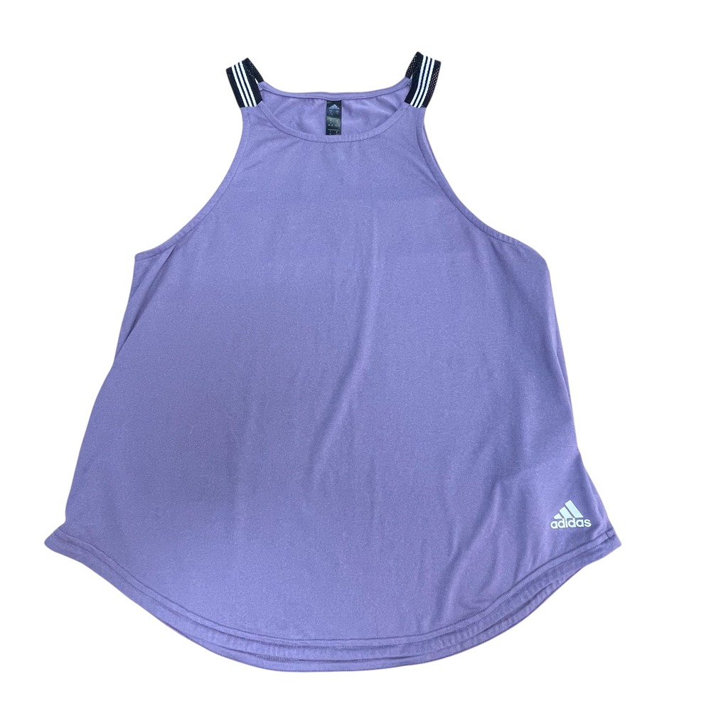 Adidas Racerback Tank Top Women's Small Purple Athletic Workout Sleeveless